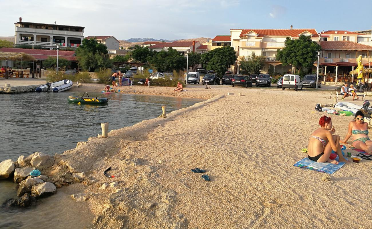 Photo of Kustici beach with light fine pebble surface