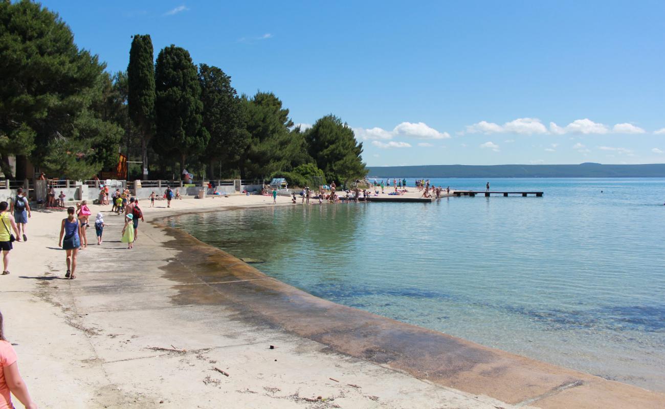 Photo of Matlovac beach with concrete cover surface