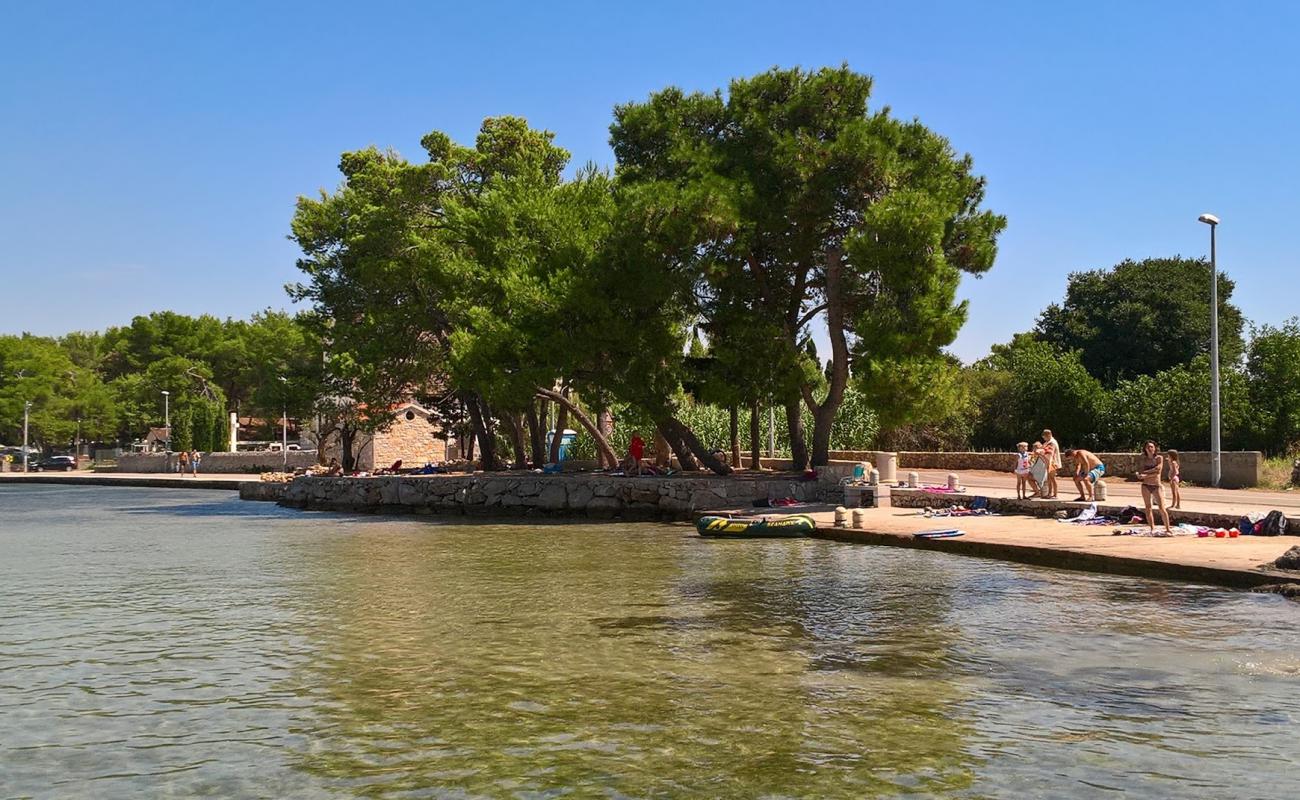 Photo of Lucina beach with concrete cover surface