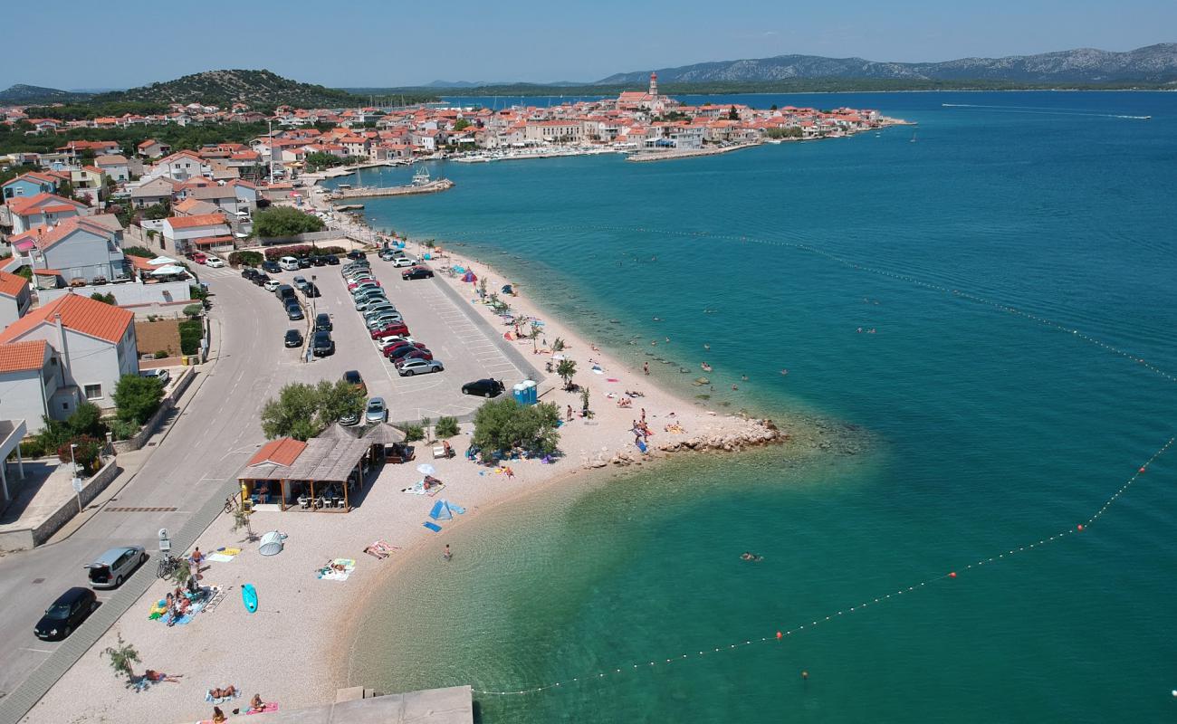 Photo of Betina beach with light pebble surface