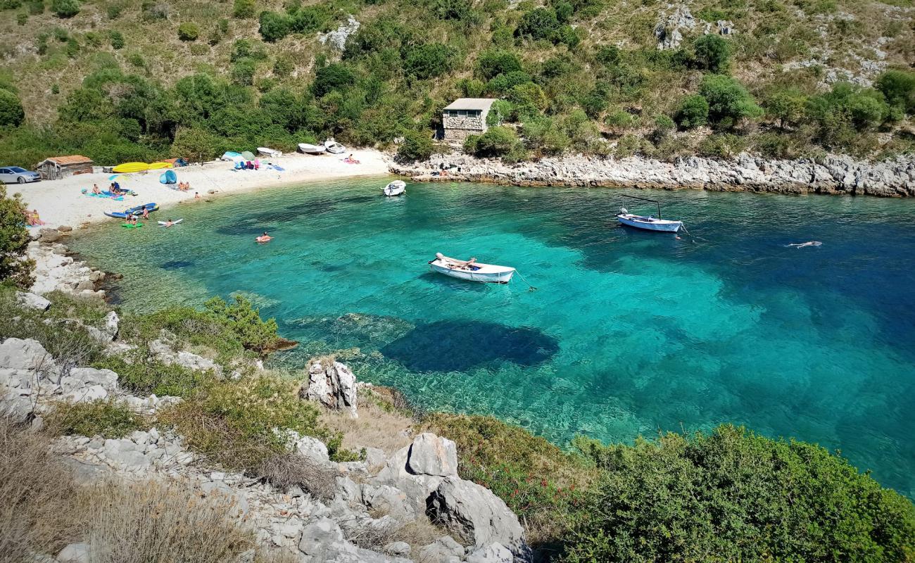 Photo of Brbinjscica Bay with white pebble surface