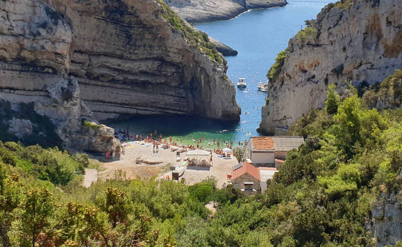 Photo of Stiniva Beach with light pebble surface