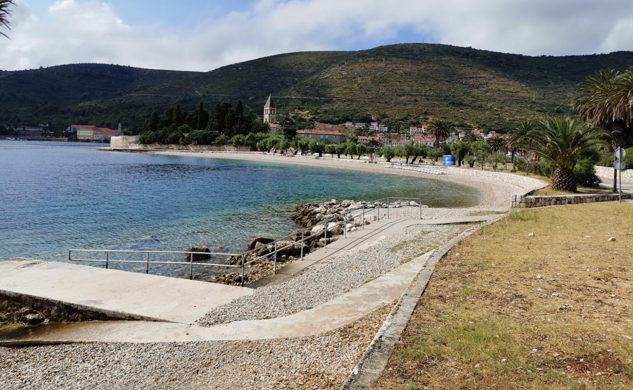 Photo of Prirovo beach with light fine pebble surface