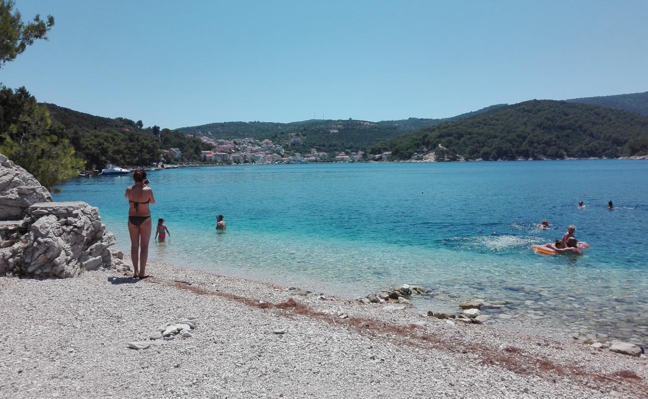 Photo of Rt Povlja beach with light pebble surface