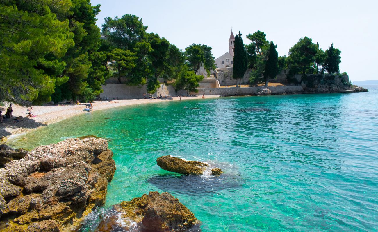 Photo of Bijela Kuca beach with light fine pebble surface