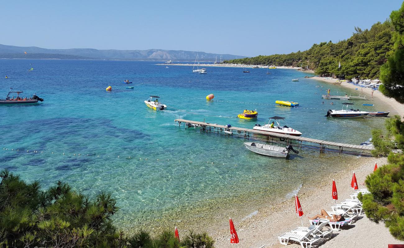 Photo of Potocine beach with light fine pebble surface