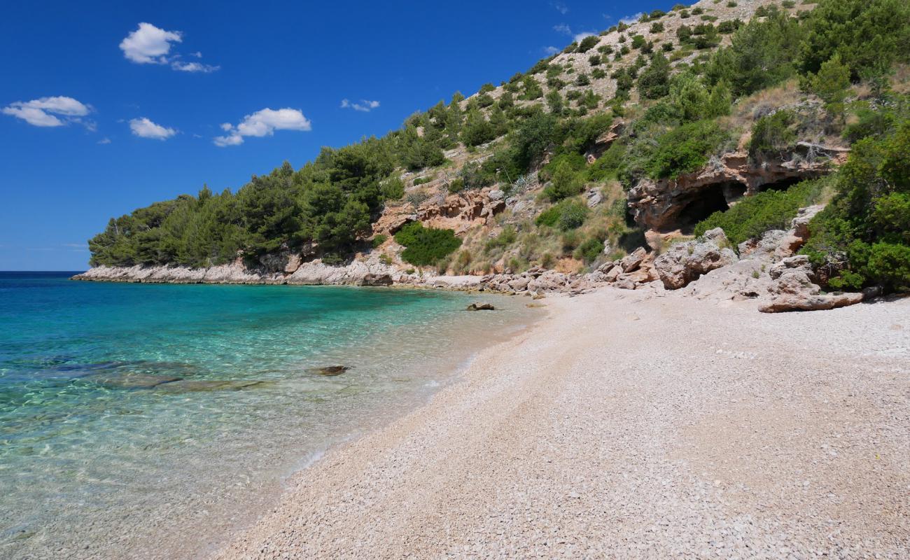 Photo of Slatina beach with light fine pebble surface