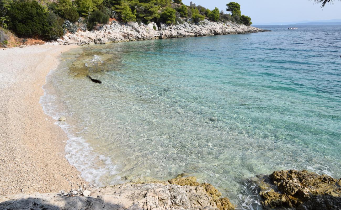 Photo of Villa Majda beach with light pebble surface