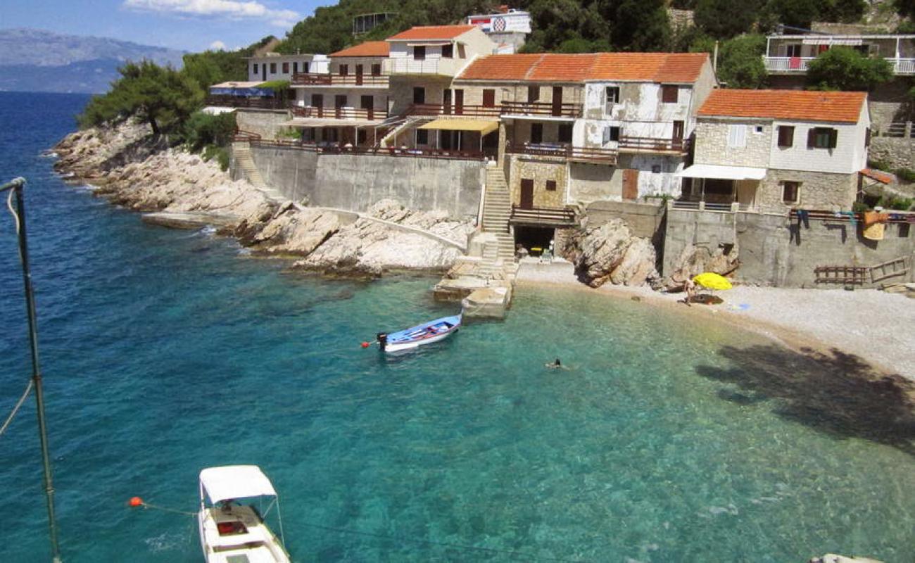 Photo of Pobij beach with light pebble surface