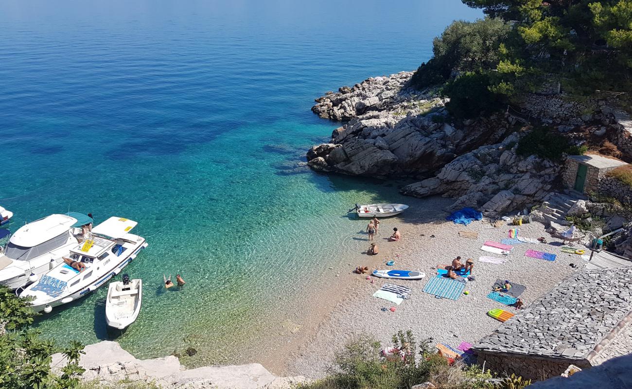 Photo of Pakomina beach with light fine pebble surface