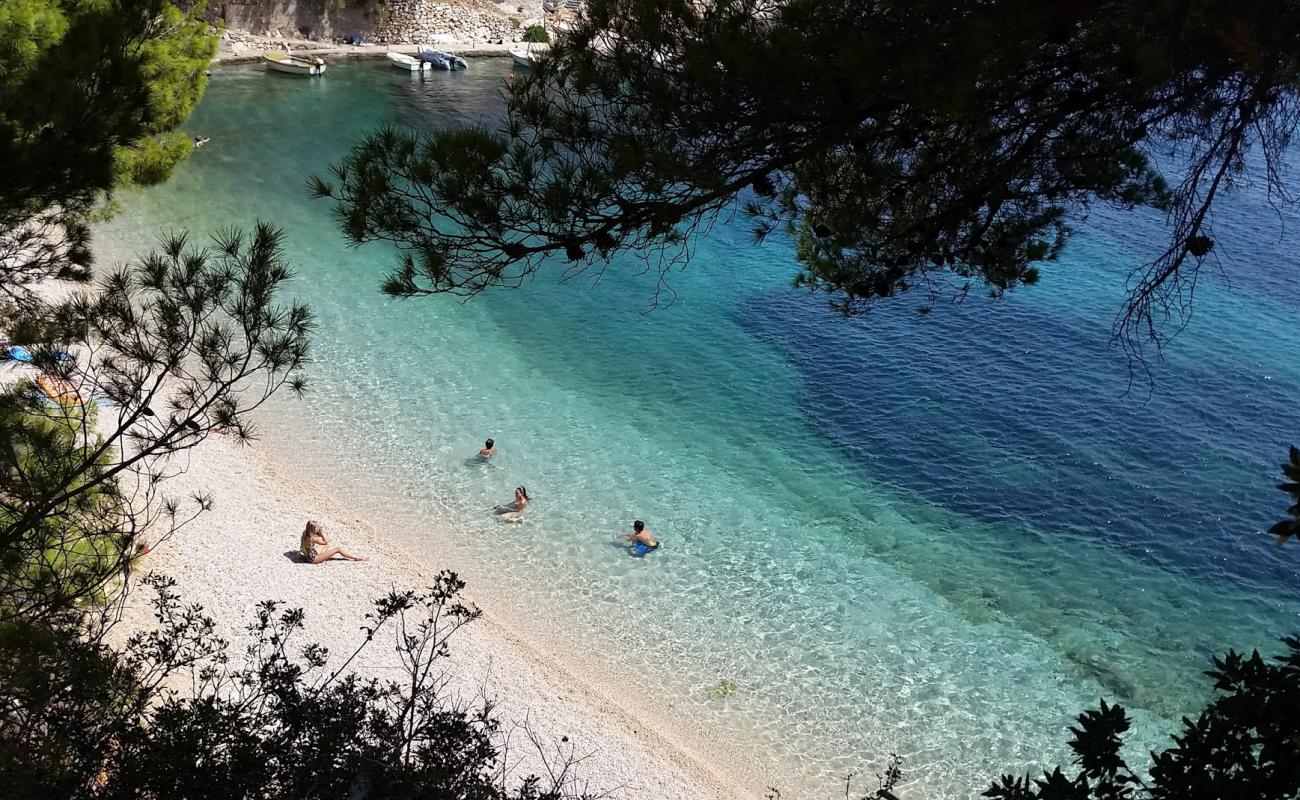 Photo of Kozja beach with light fine pebble surface