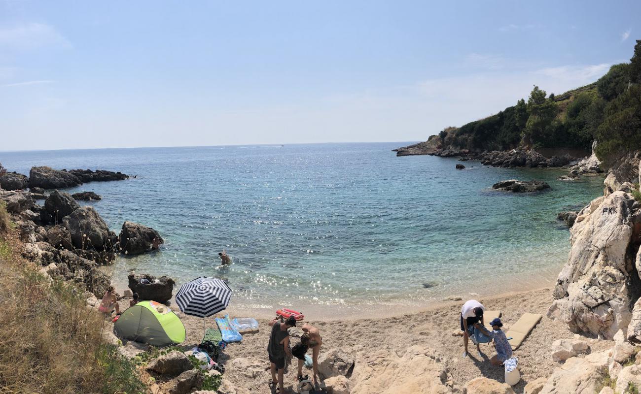 Photo of Eva beach with light fine pebble surface