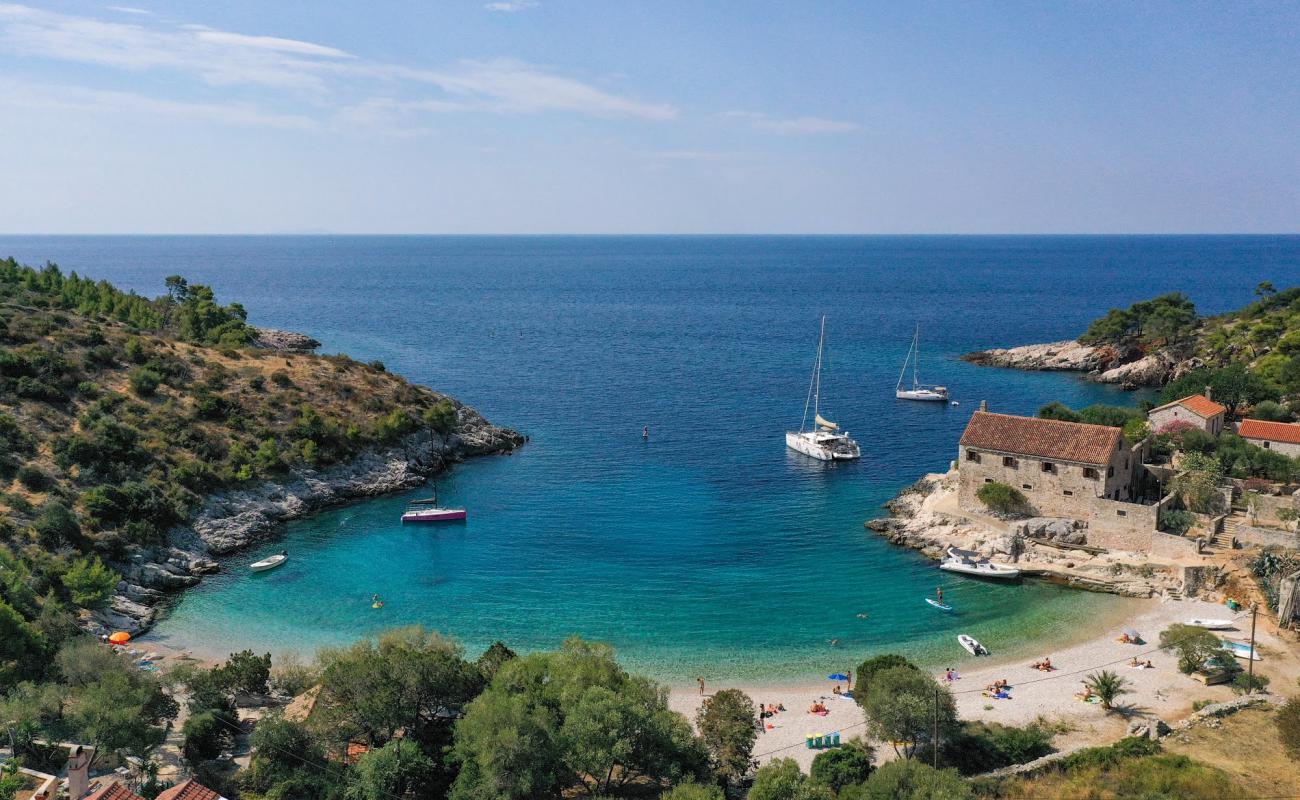 Photo of Dubovica beach with light pebble surface