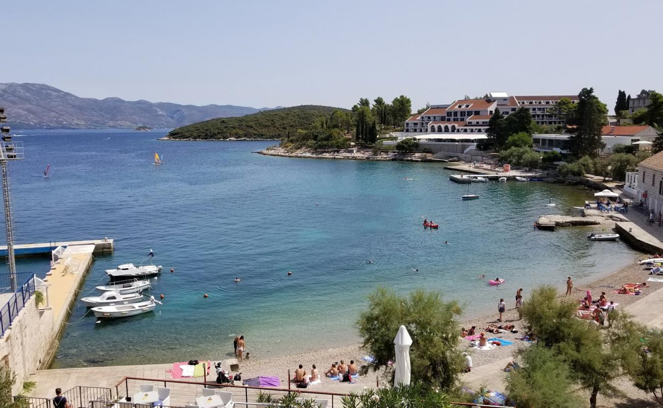 Photo of Banje beach with light pebble surface