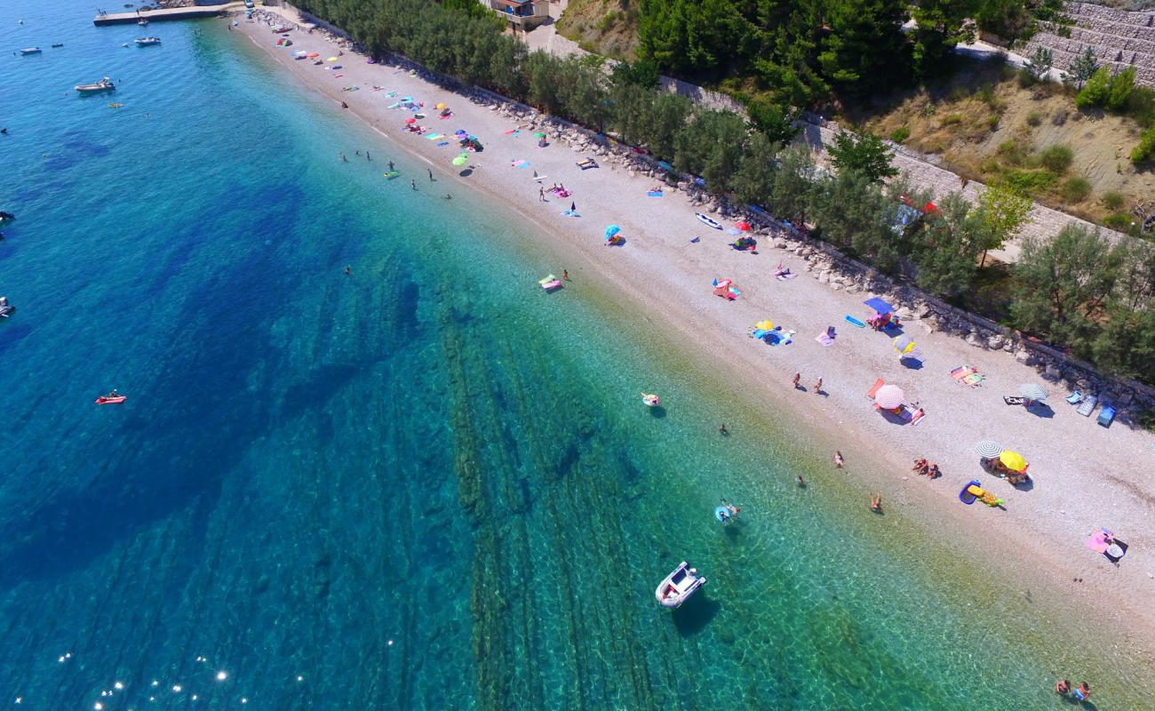 Photo of Camp Nevio beach with white pebble surface