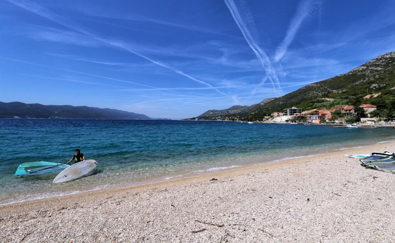 Photo of Kuciste beach with light pebble surface