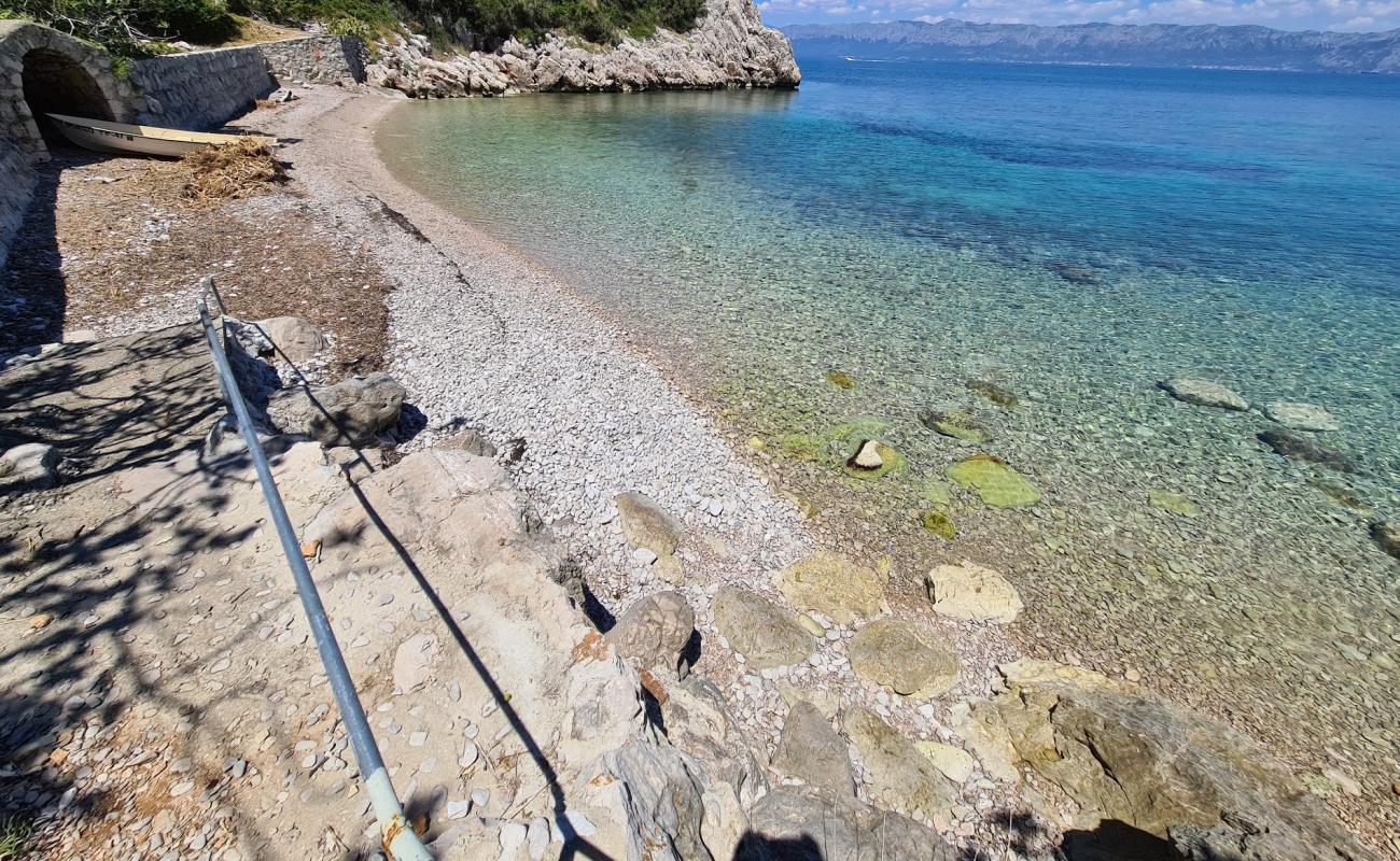 Photo of Belecica beach with light pebble surface