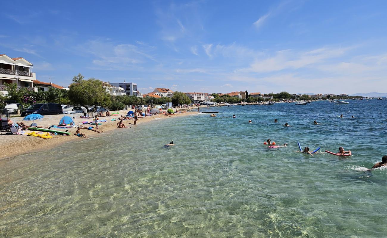 Photo of Beach Lovetovo with light fine pebble surface