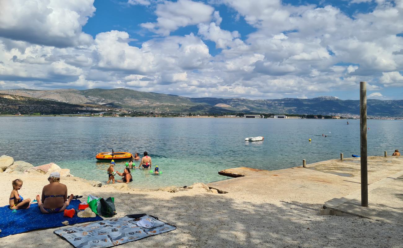 Photo of Mastrinka Beach with light fine pebble surface