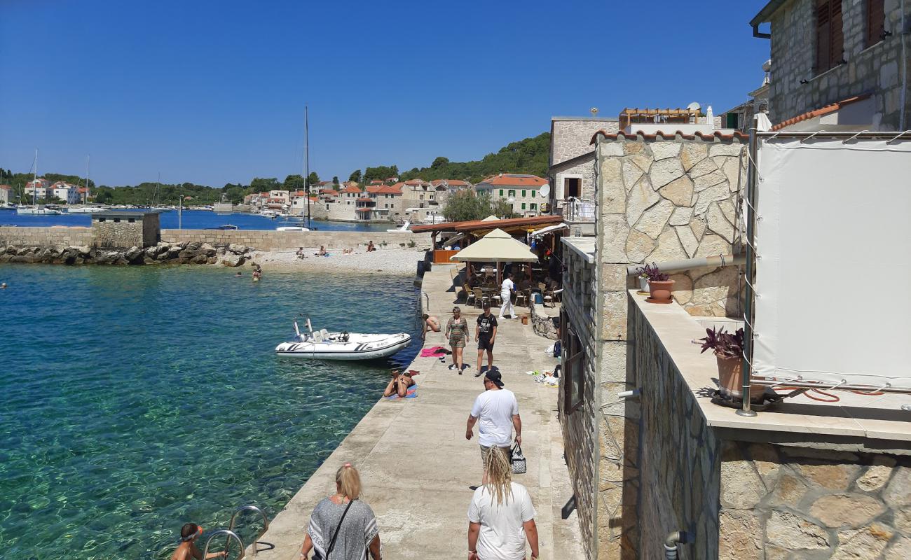 Photo of Prvis Luka Beach with concrete cover surface