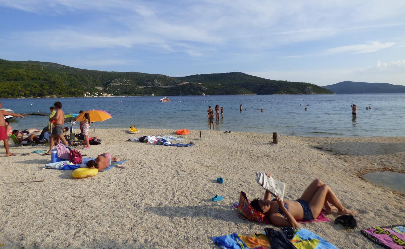 Photo of Slano Beach with light fine pebble surface