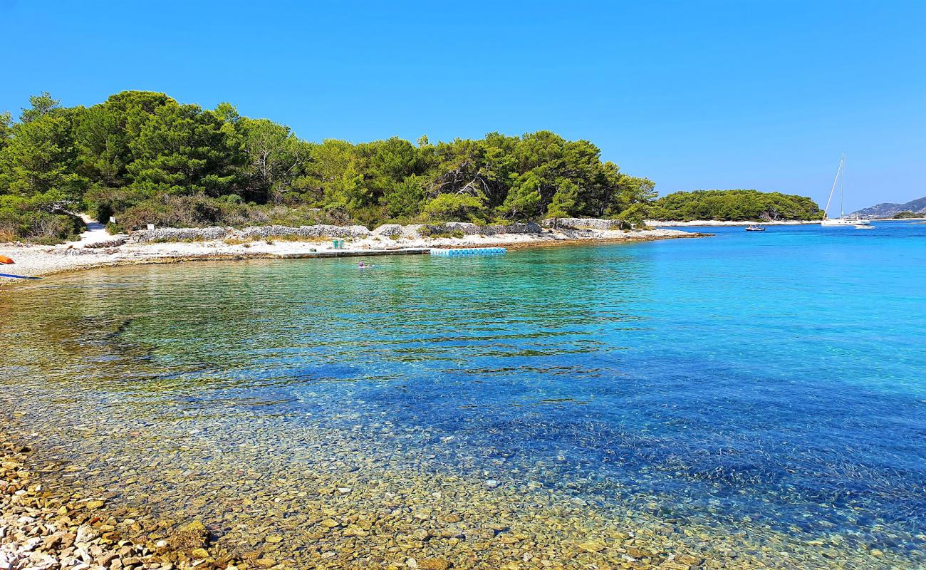 Photo of Mlini Beach with rocks cover surface