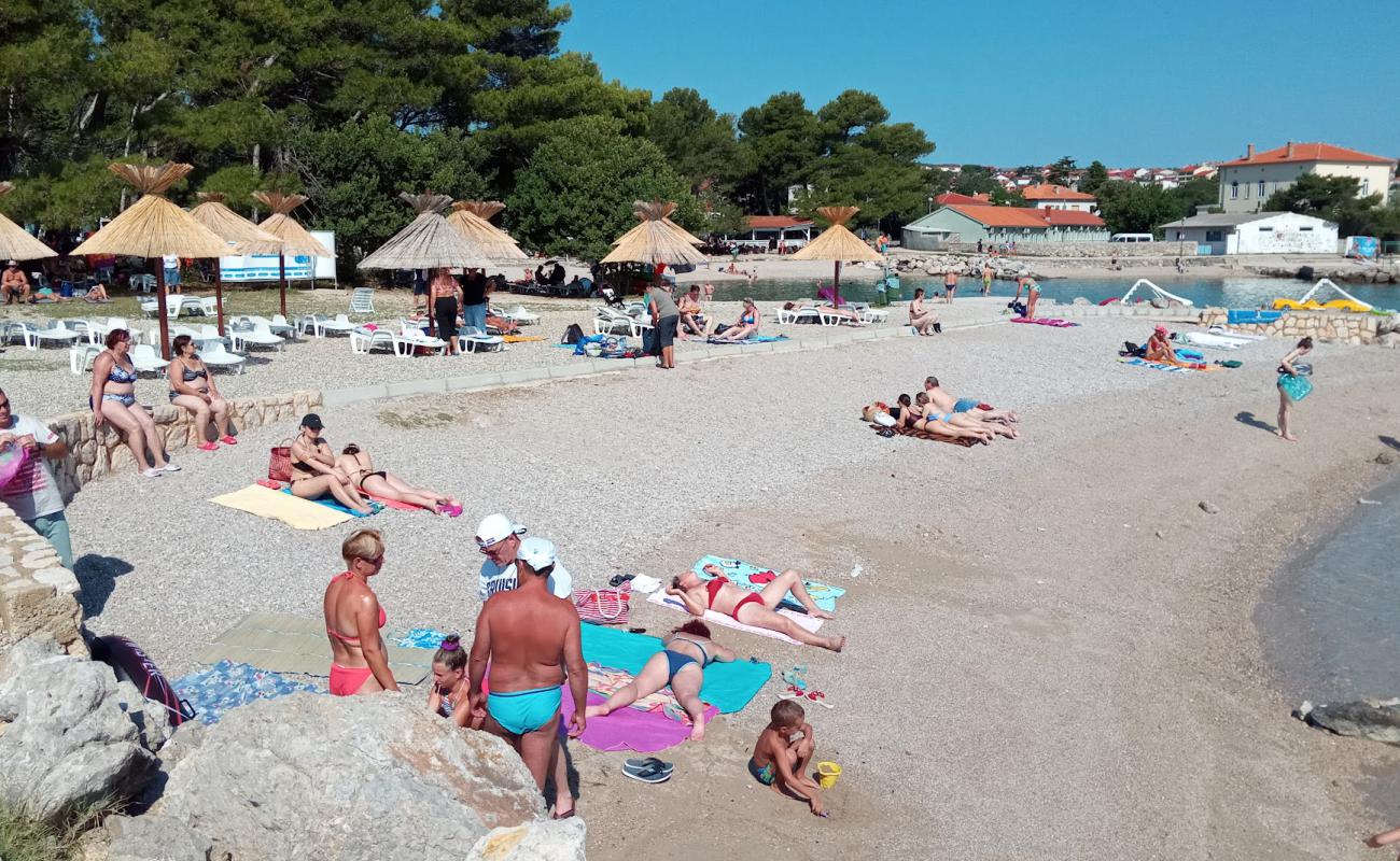 Photo of Lukobran Beach with gray fine pebble surface