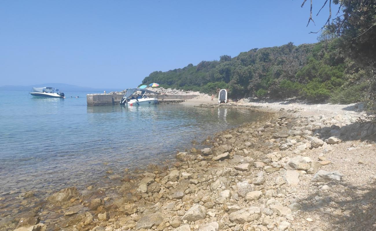 Photo of Sand Beach Jurjevica with rocks cover surface