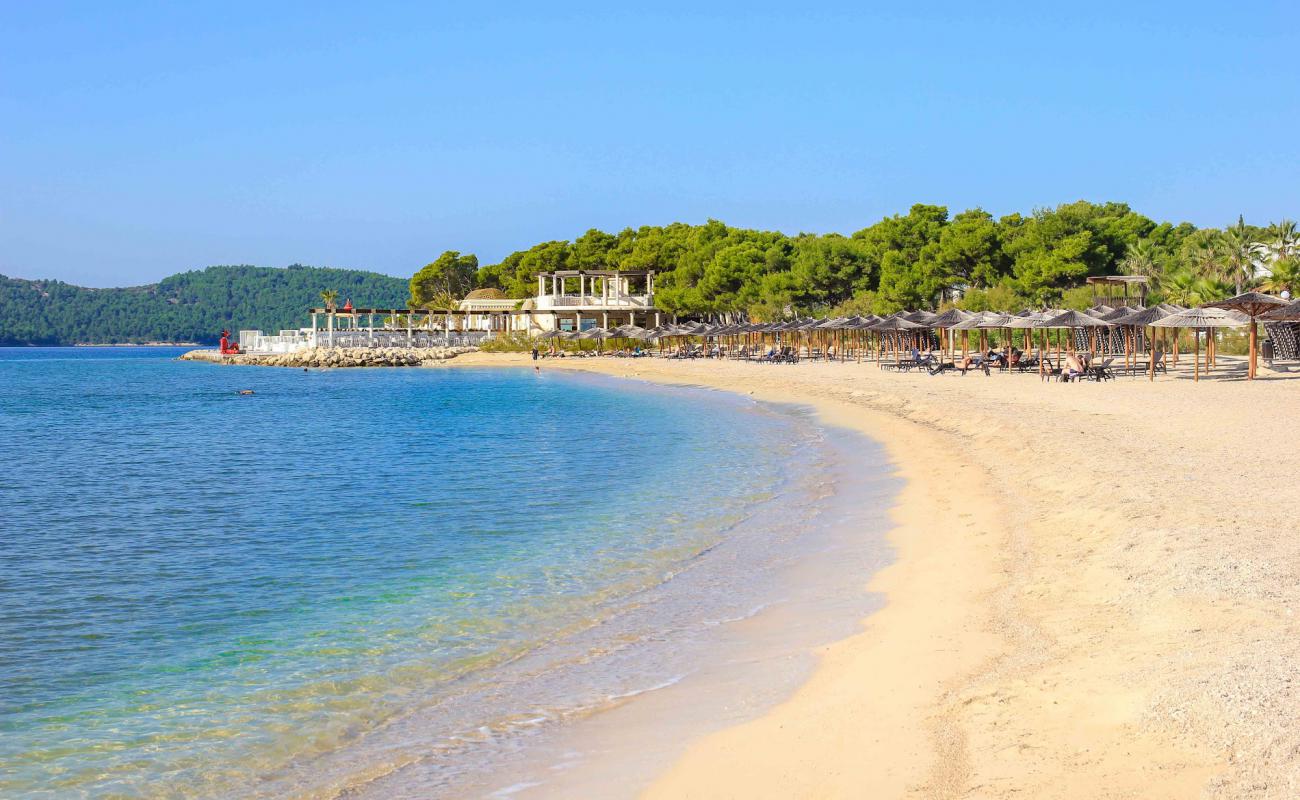 Photo of Beach Sibenik with light fine pebble surface