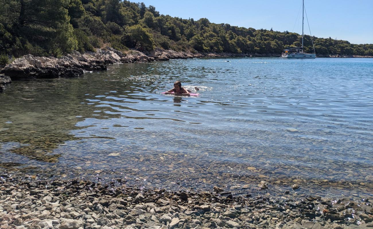 Photo of Blue Bay, Rogoznica with rocks cover surface