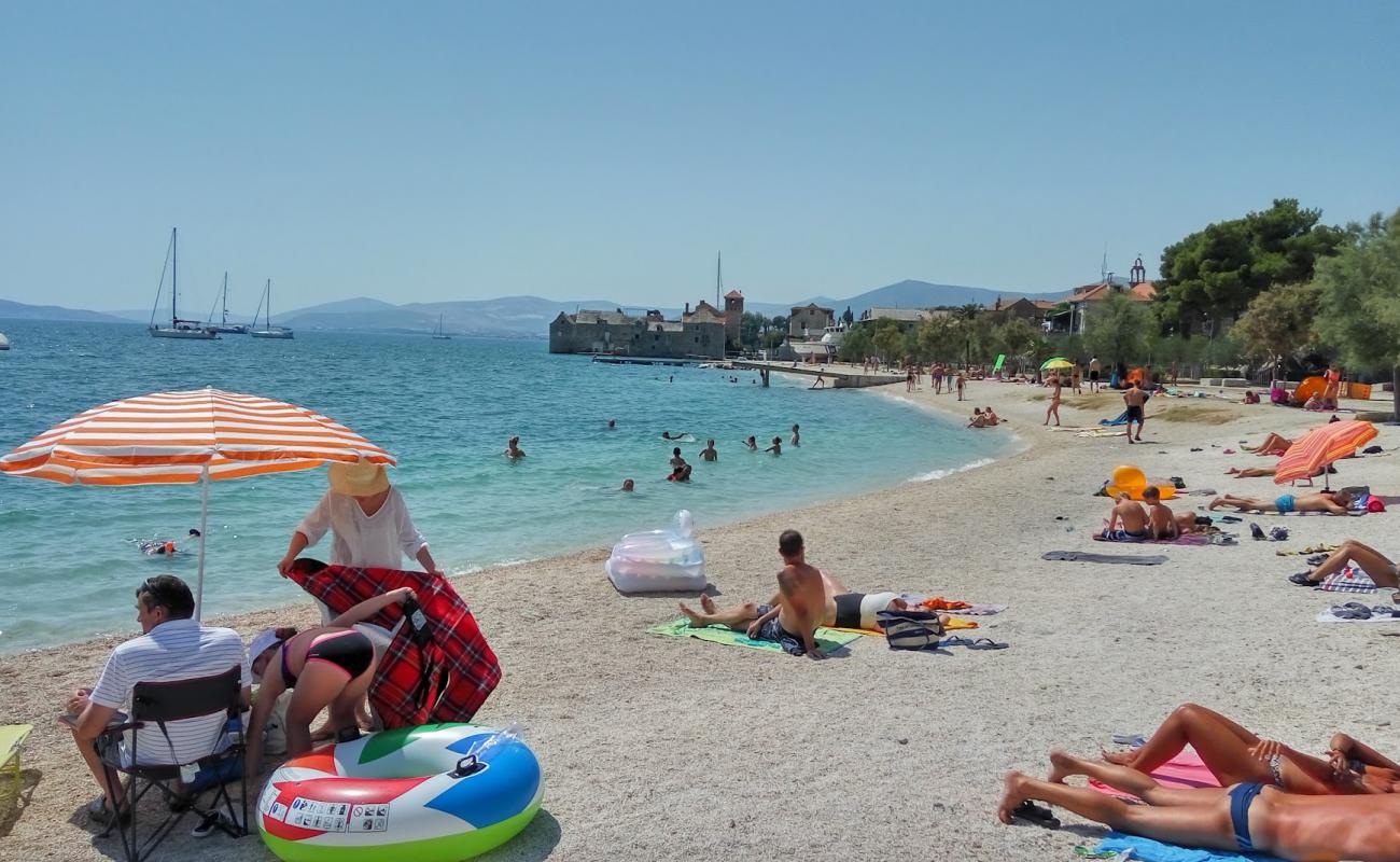 Photo of Beach Kamp, Kastel Gomilica with light fine pebble surface