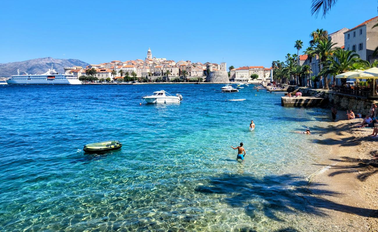 Photo of beach Ispod Duvana with light fine pebble surface