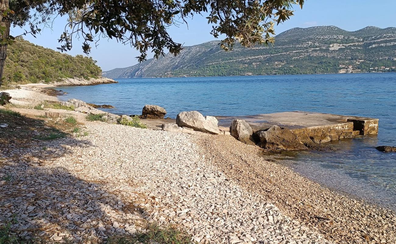 Photo of Beach Tri Zala, Korcula with rocks cover surface