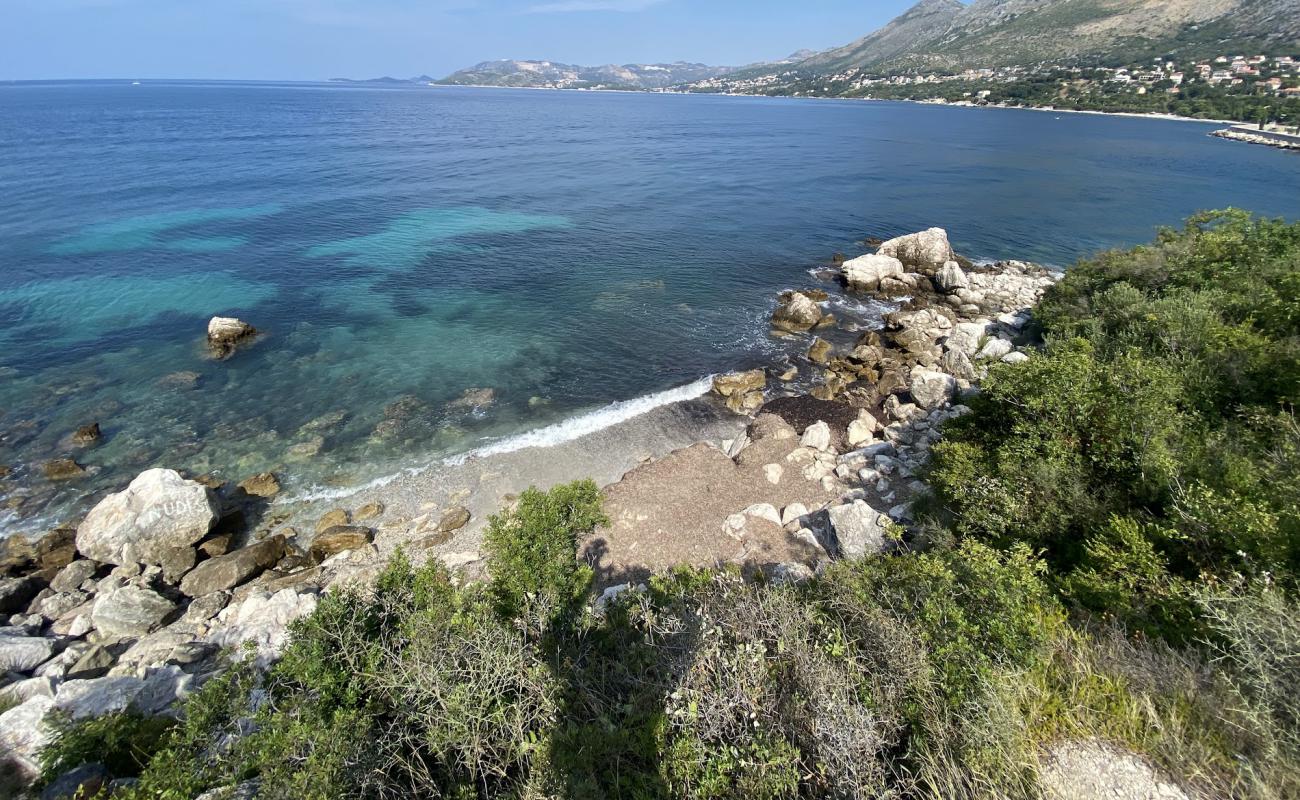 Photo of Nudist FKK beach Dubrovnik with rocks cover surface