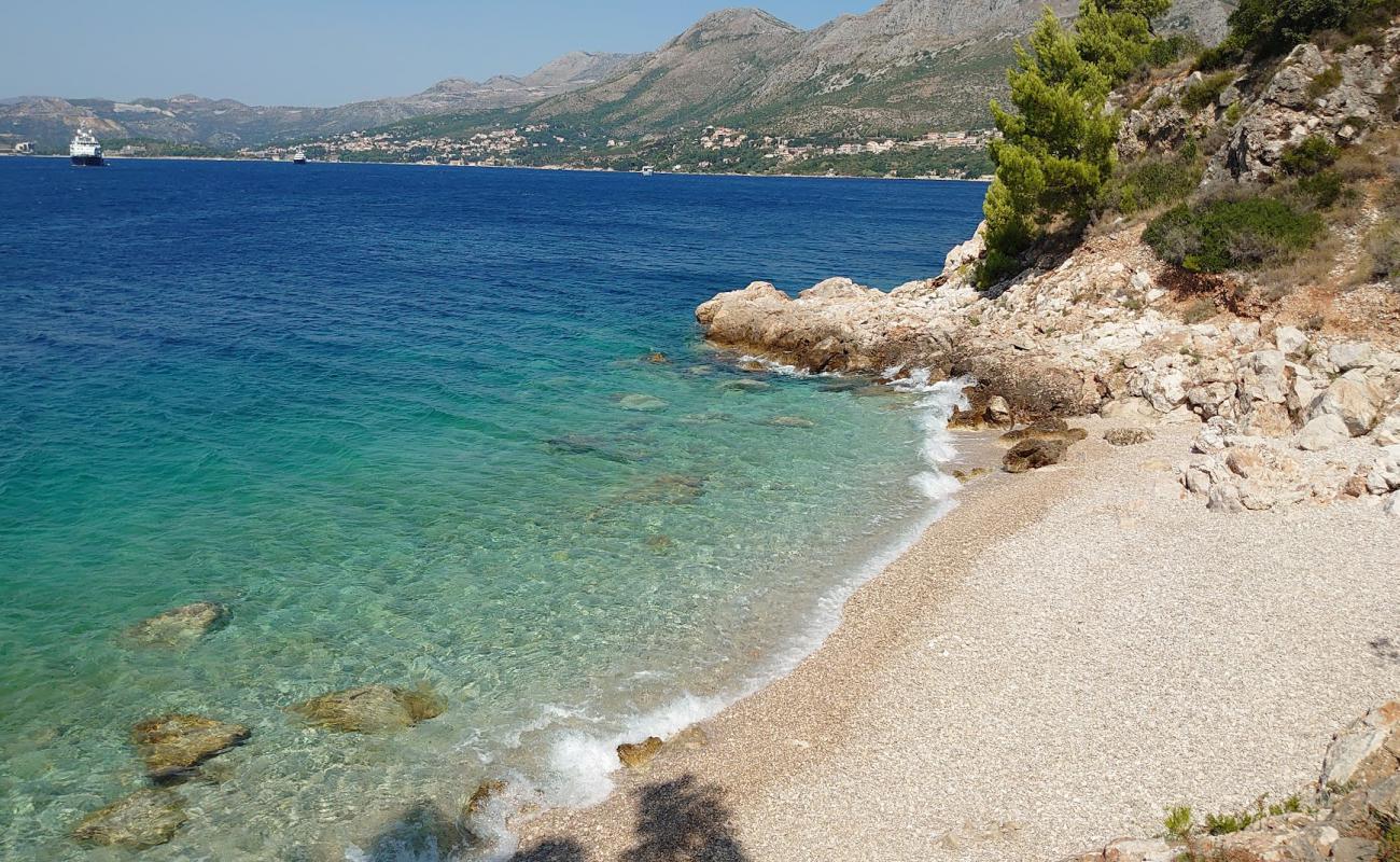 Photo of FKK Nudist Beach Cavtat with light fine pebble surface