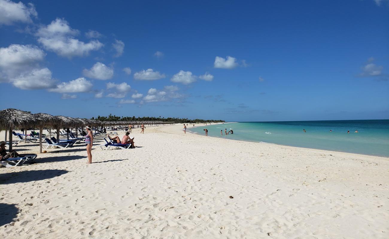 Photo of Flamenco Beach with white fine sand surface