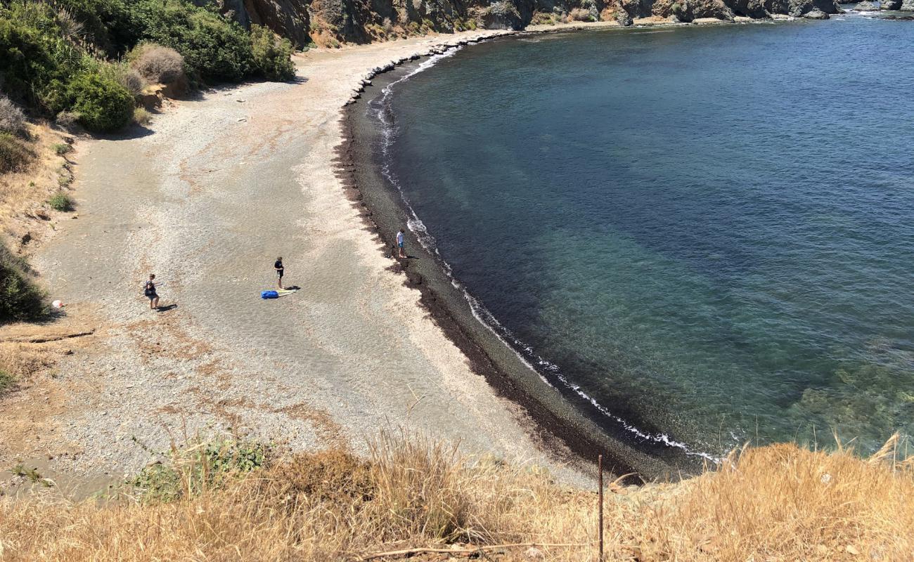 Photo of Paradise beach with gray pebble surface