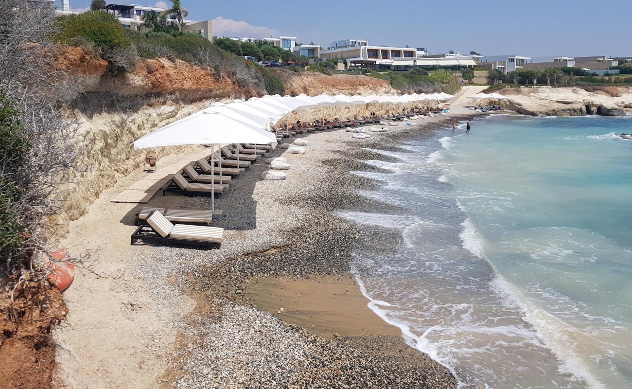 Photo of Kafizis beach with gray sand &  pebble surface