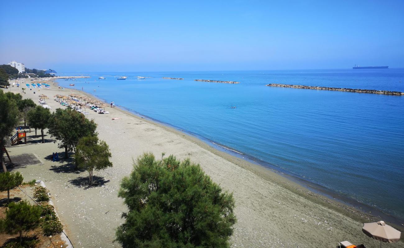 Photo of Akti Olympion beach with bright sand surface