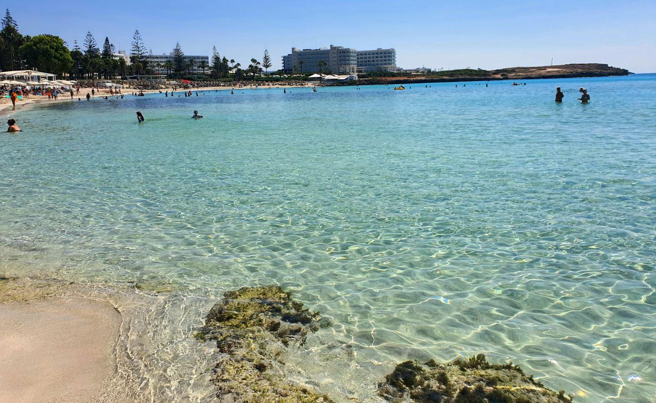 Photo of Nissi beach with bright fine sand surface