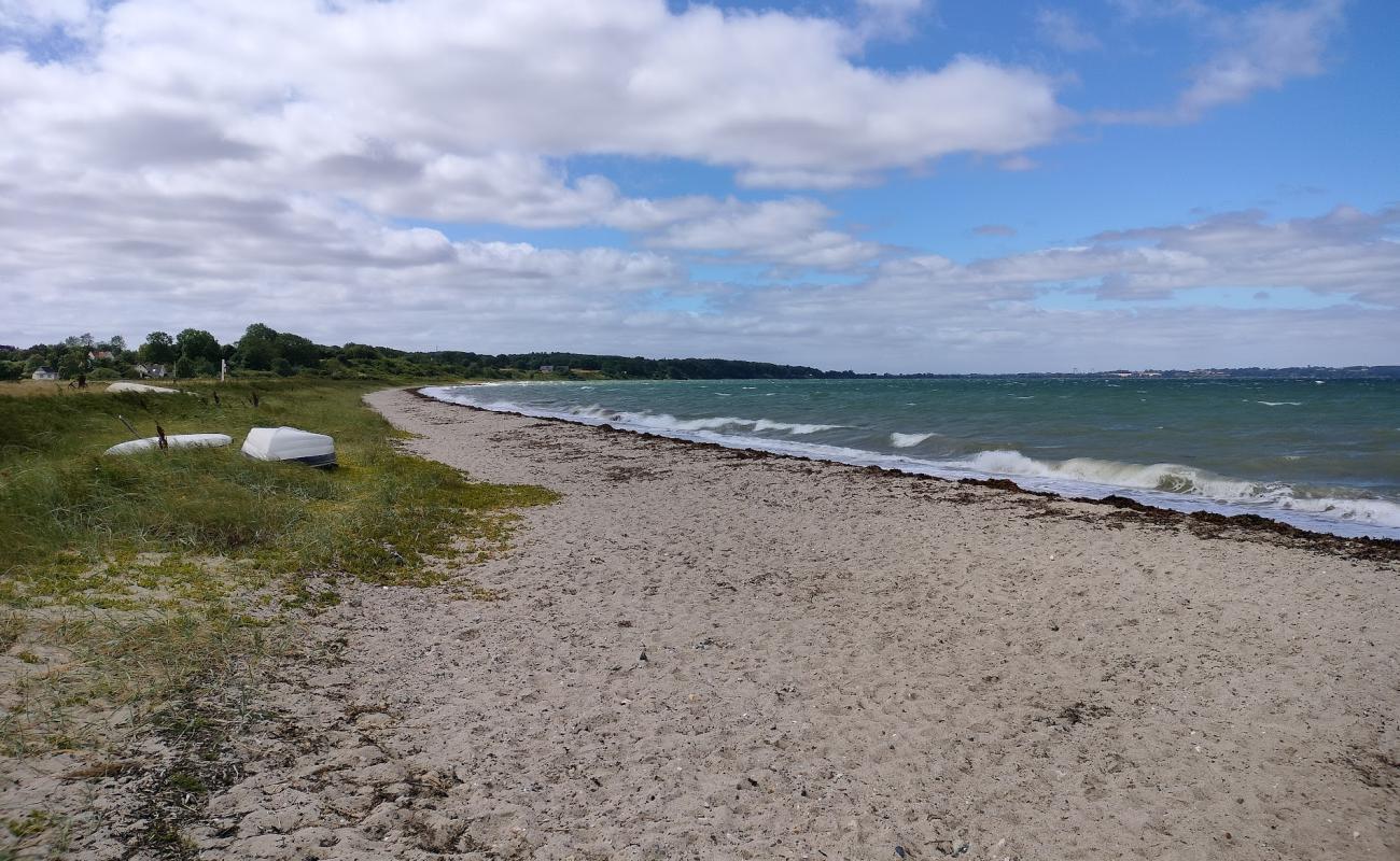 Photo of Varbjerg Beach with bright sand & rocks surface