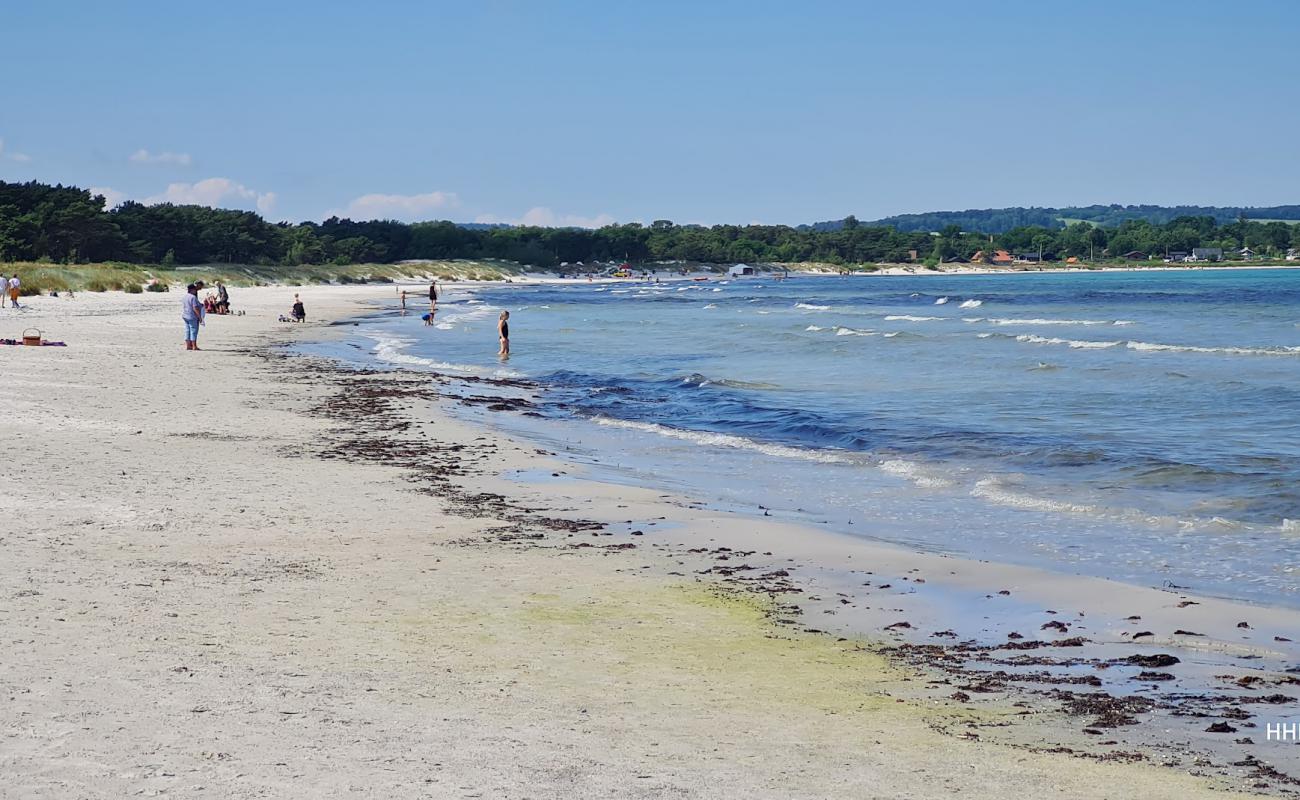 Photo of Balka Strand Bornholm with bright sand surface