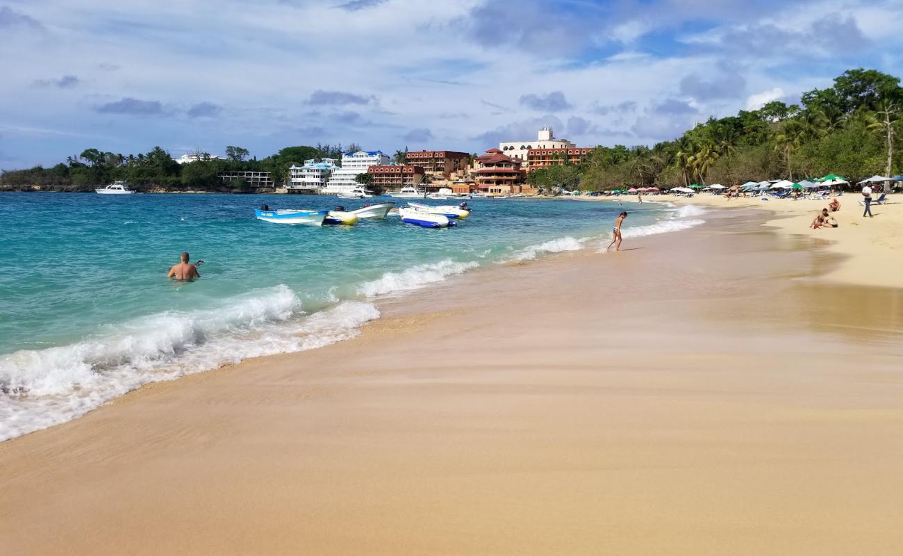 Photo of Sosua Beach with bright fine sand surface