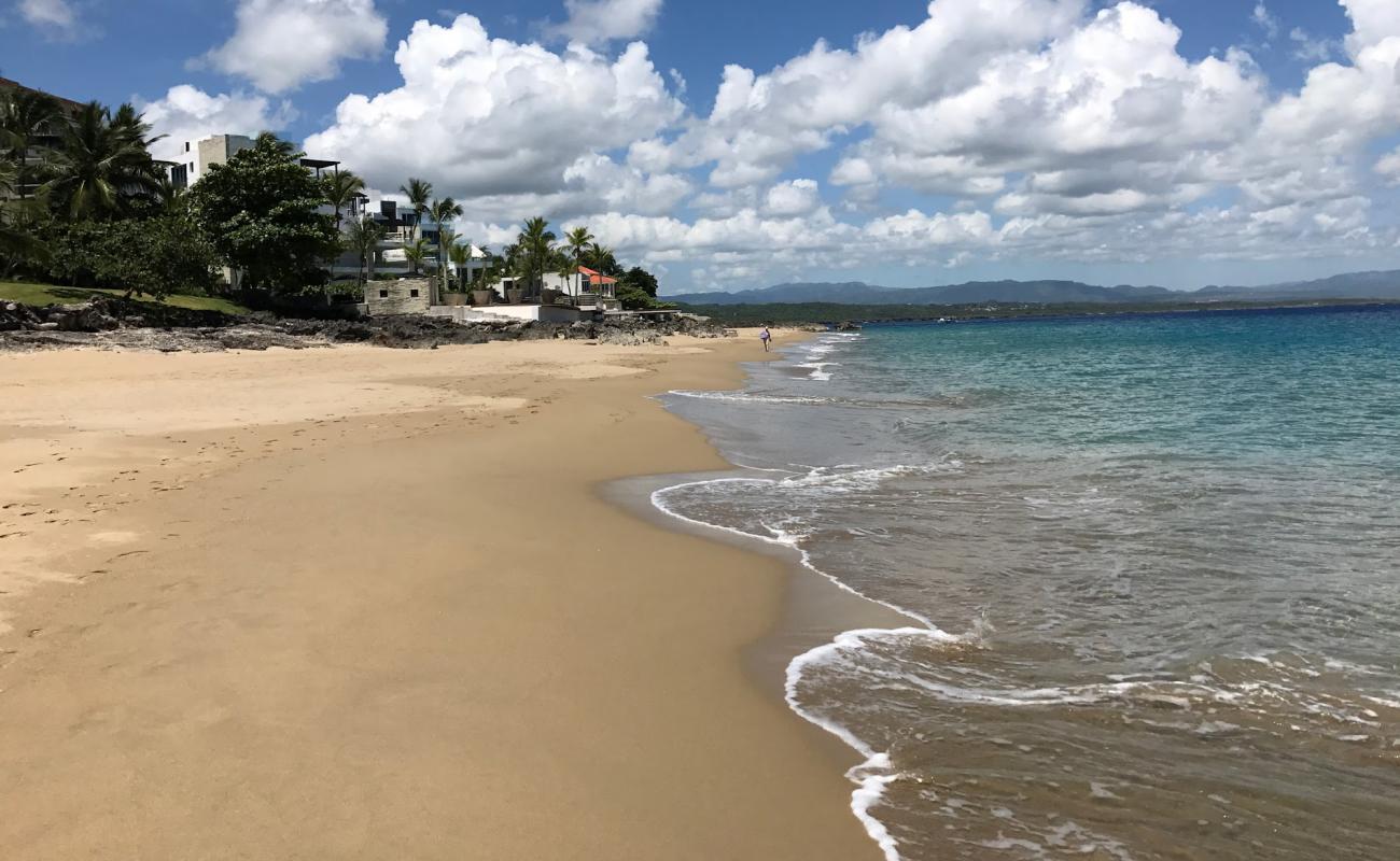 Photo of Playa Imbert with bright fine sand surface