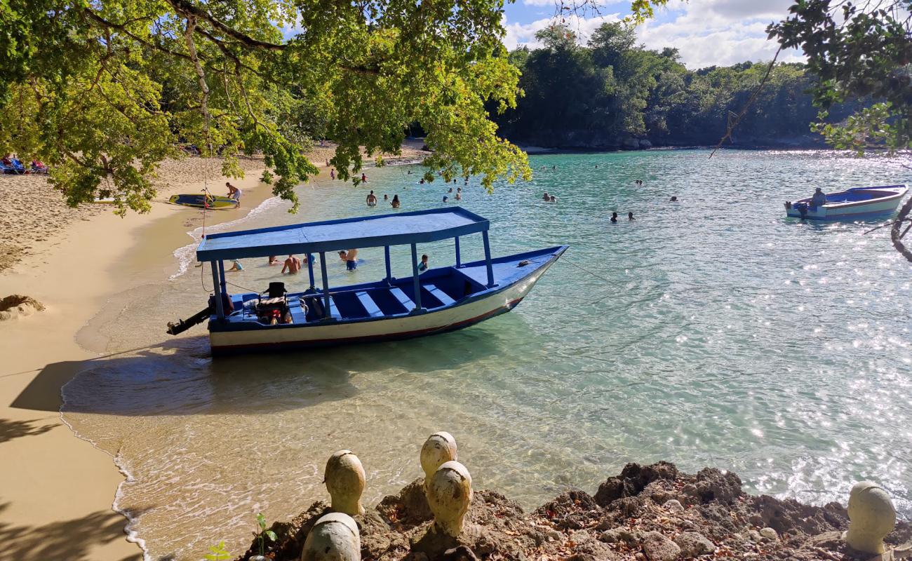 Photo of Caleton beach with bright fine sand surface