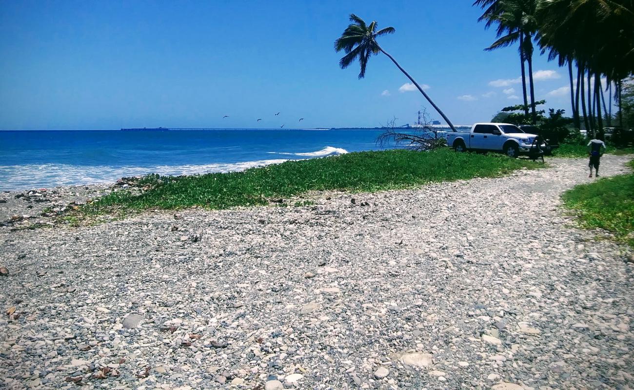 Photo of Patos beach with gray fine pebble surface