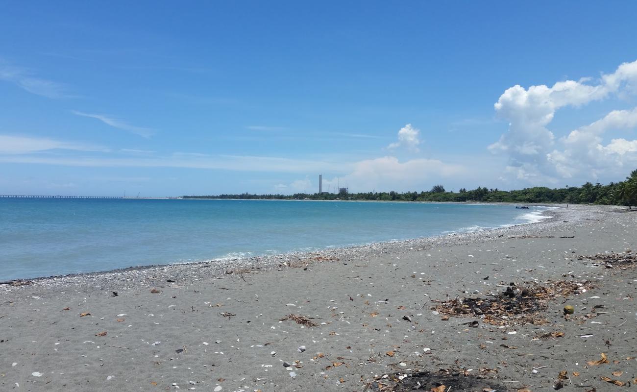 Photo of Nizao beach with gray sand surface