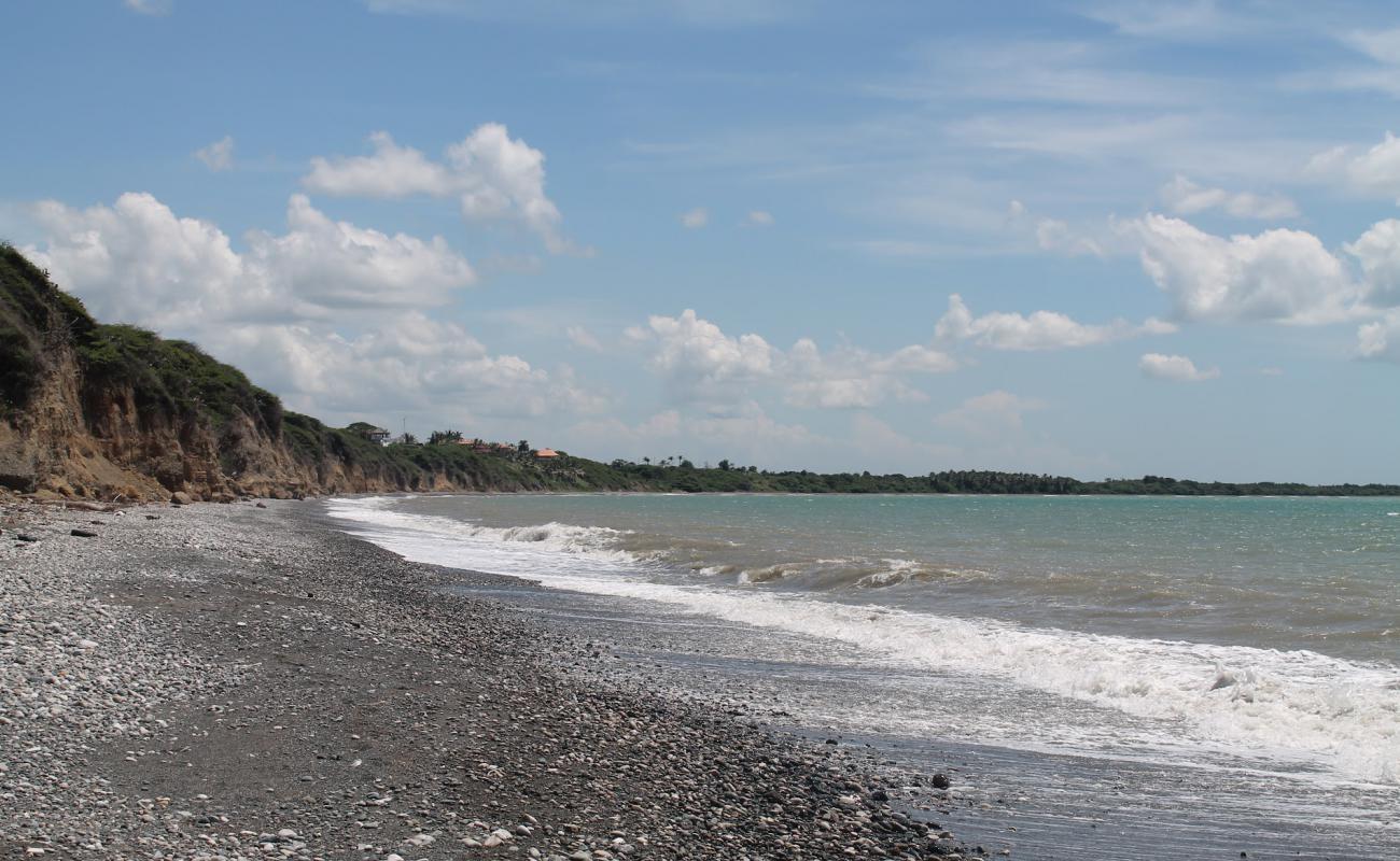 Photo of Sombrero beach with gray sand surface