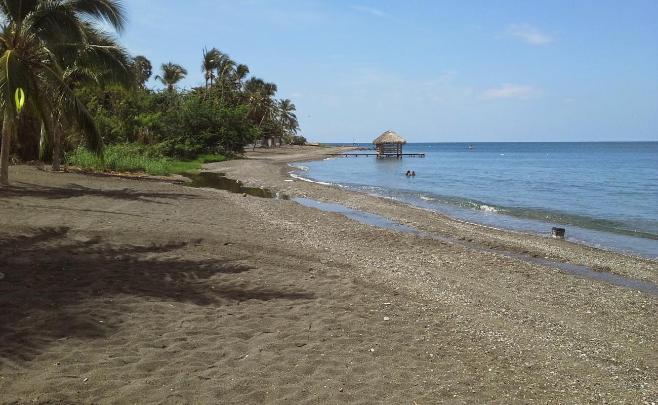 Photo of Palmar de Ocoa beach with gray sand surface