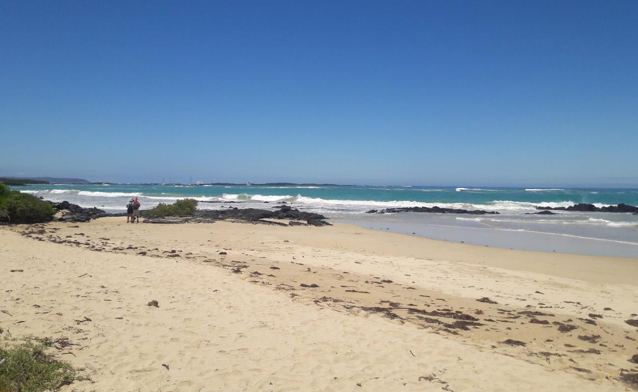 Photo of Puerto Villamil Beach with bright fine sand surface